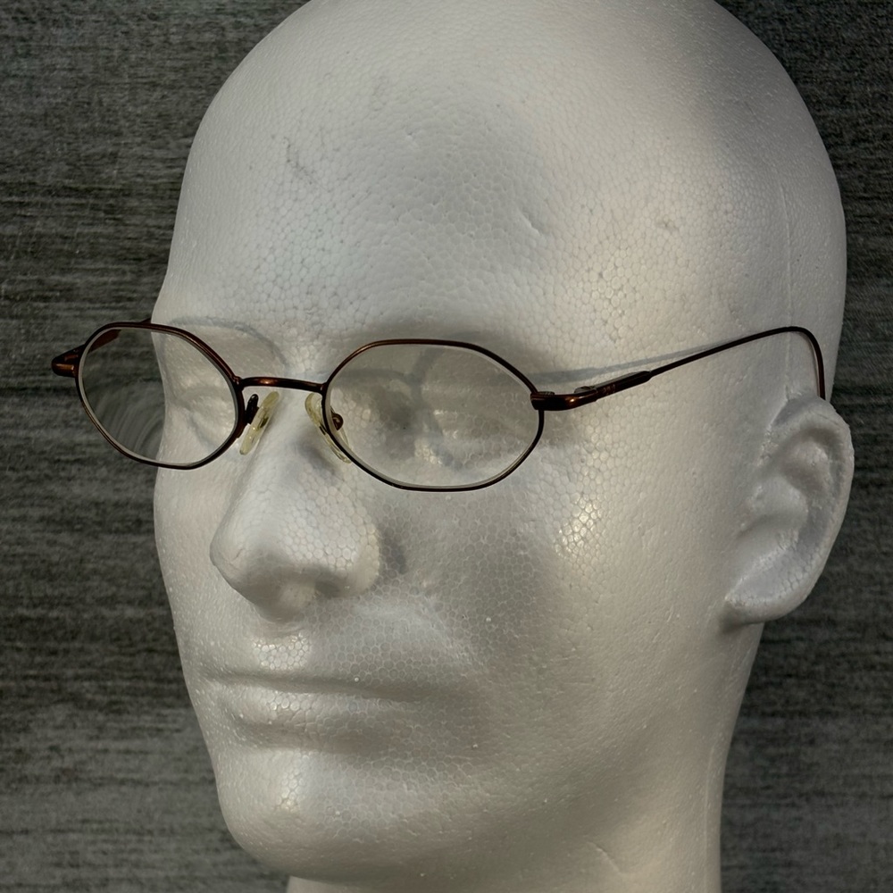 Polo Ralph Lauren Made In Italy Wire Rim Full Frame Oval Glasses Copper 140